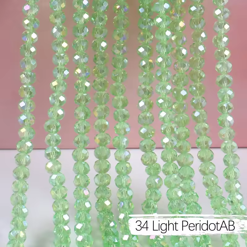 2mm 4mm 6mm 8mm Rondelle Austria Crystal Beads Faceted Glass Beads Loose Spacer Beads for DIY Bracelet Garment Making - Image 15