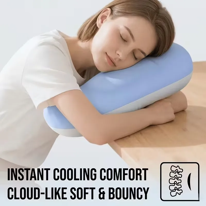 Portable Midday Rest Small Pillow Memory Foam Office Lunch Break Nap Pillow Cervical Vertebra Student Universal Travel Pillow