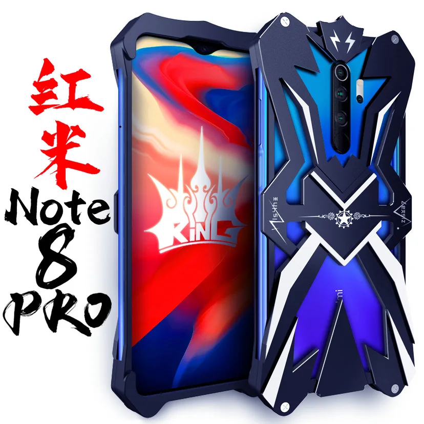 Zimon Luxury Thor Heavy Duty Armor Metal Aluminum Mobile Phone Case For Redmi Note 8 10 11 11t 12 12t Pro Plus 11e Cover Cases