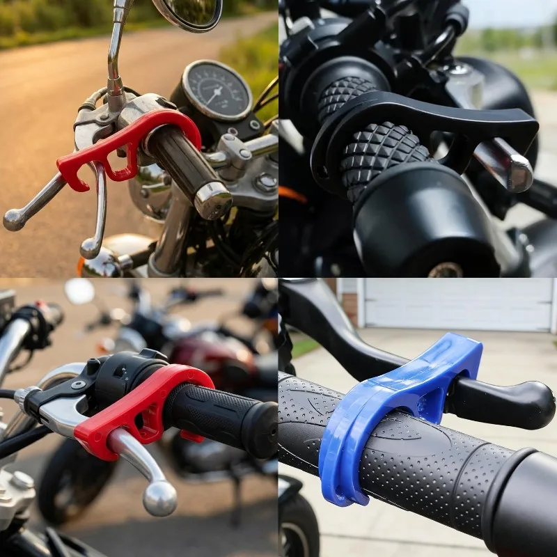 Motorcycle Parking Brake Lock Hook Portable Parking Lock Accessories Universal Snap-On Brake Hook Parking Safety Lock 1/2pcs
