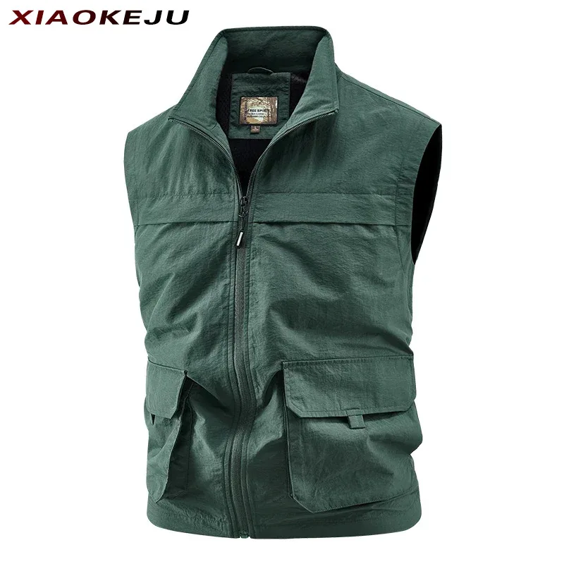 

Fishing Overalls Sleeveless Motorcyclist Vests Professional Men's Vest Tactical Mountaineering Outdoor Hunting Jacket Work Male