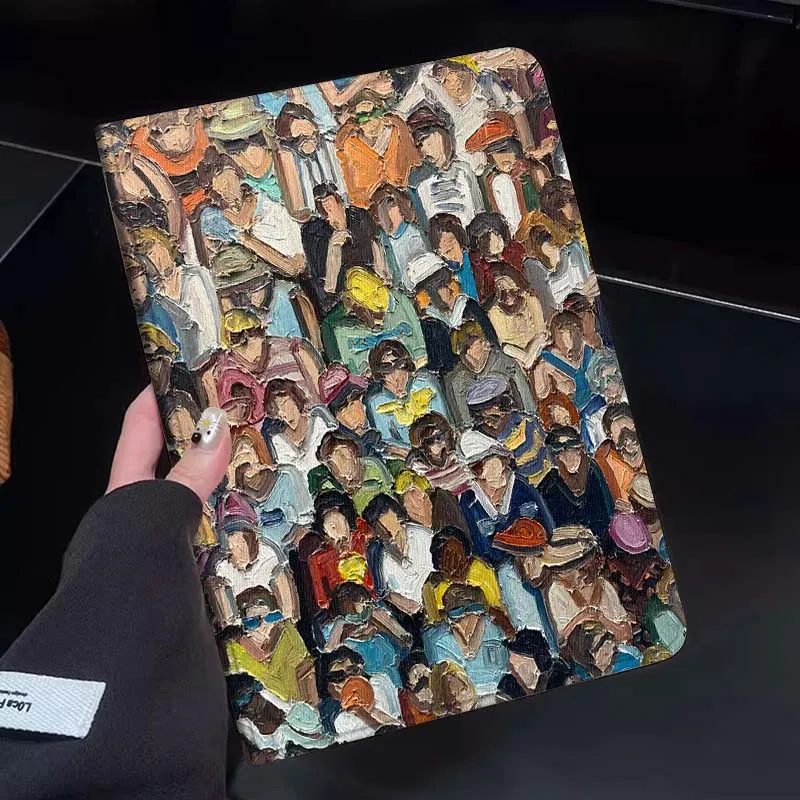 

Crowd People Gathering Scene Tablet Case For Huawei Honor MatePad MediaPad Air 5 6 7 11 V6 V7 V8 V9 X9 X8 T10 T10s C5e T5 Gift