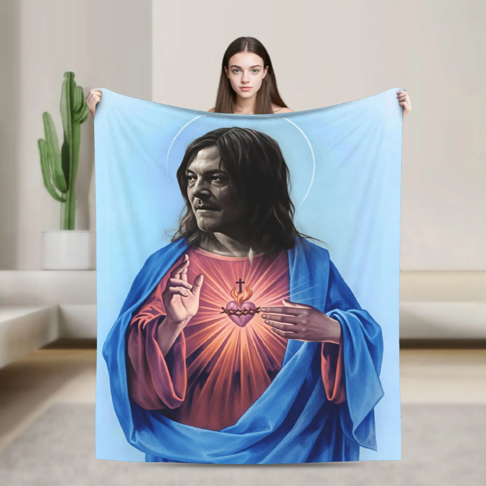 Warm Comfy Bedding Throws Travel Office D-Daryl D-Dixon Blankets Jesus Flannel Bedspread For Home Decor Trend Sofa Bed Cover