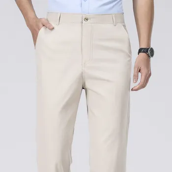 Mens Chino Pants Business Casual Dress Pants Spring Summer Autumn Trousers Lightweight Comfy Pants with Pockets 6