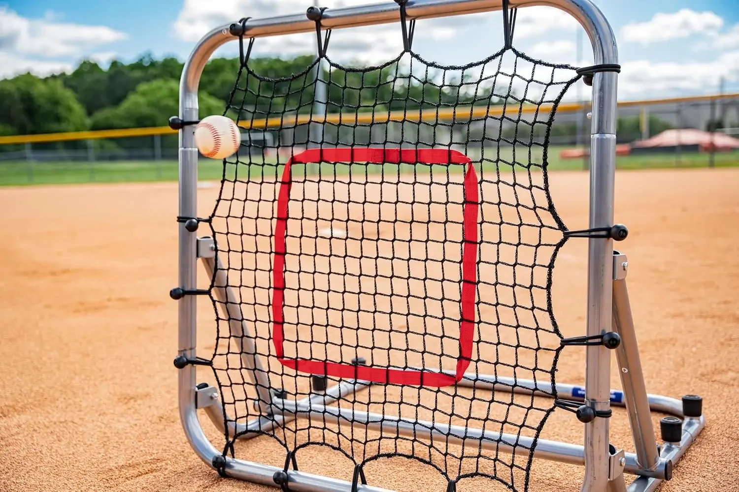 Pro Portable Rebounder 3' x 3' Softball/Baseball Net - Lightweight, Sturdy Rebounder,Portable, Ideal Pitching Net & Baseball Tra