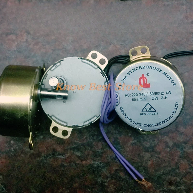 1PCS TY-50A 4W Synchronous Motor 50 R/min 220V~240V Voltage for Electronic Projects