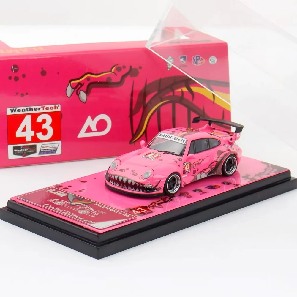 Flame 1:64 Porsche RWB 993 964 Rexy Roxy AO Racing Alloy Premium Diecast Car Model Vehicle Collectible