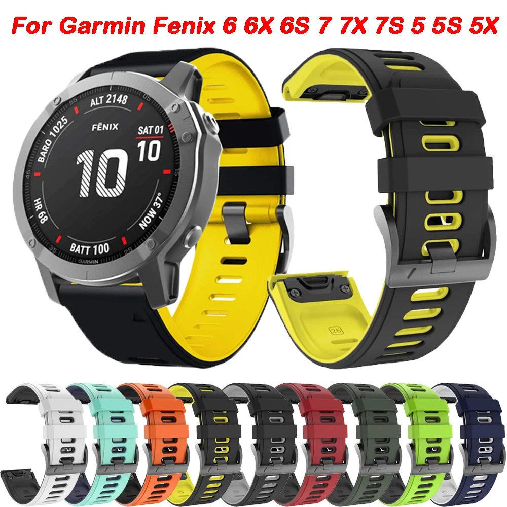 

Ремешок для наручных часов Garmin Fenix 7S 7X 7 6S 6X 6 Pro 5S 5 5X Plus Quickfit Forerunner 945 955 965 Epix, 20 мм 22 мм 26 мм