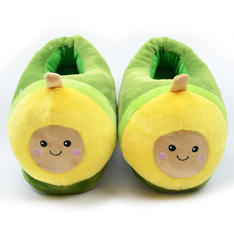 Avocado Funny Special Slippers Fluffy Shoes Funny Men Women Winter Slippers Custom Slippers Home House shoes Children Indoor