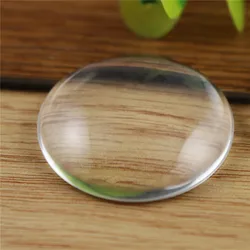 2pcs/lot 35mm 40mm Round Flat Back Clear Glass Cabochon, High Quality, Lose Money Promotion!!!