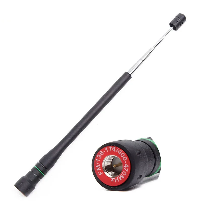 Abbree AR-775 teleskop antenne sma-weiblich/männlich/bnc dual band antenne für quan sheng uv k5 k6 baofeng UV-5R BF-888S 21 ham radio – Detail 13