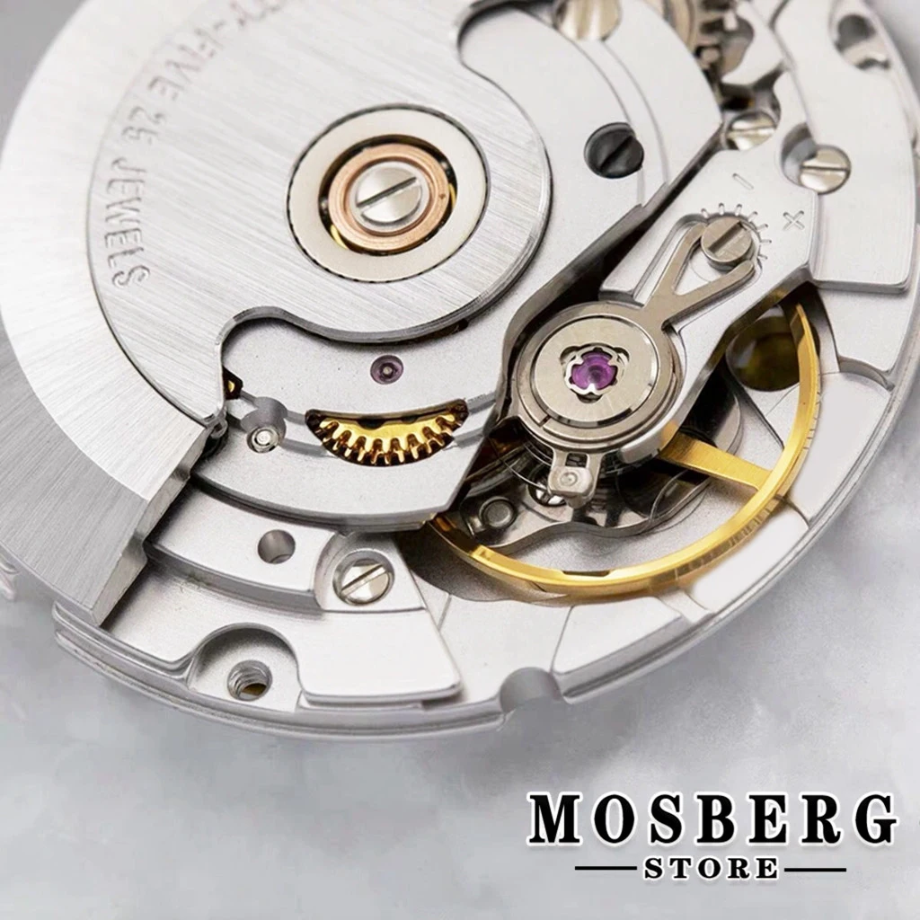 Original PT5000 Automatic Watch Movement Self-winding Mechanism 25 Jewels with Datewheel 28800 Bph Date Display Clone 2824