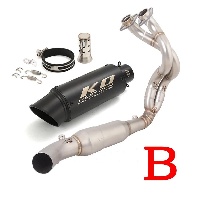 Voor Kawasaki Ninja 650 Z650 2023 2024 2025 Motorfiets Uitlaatpijp Uitlaat Front Link Rvs 51 MM DB Killer volledige Systeem