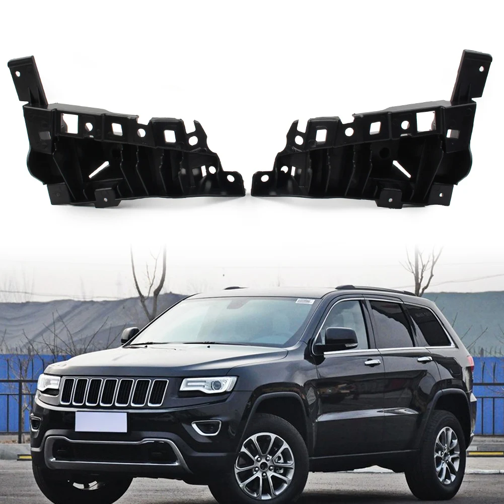 For Jeep Cherokee 2014 2015 2016 2017 2018 2pc Car Front Bumper Lower Face Bar Brackets Retainer Mounting Braces Set