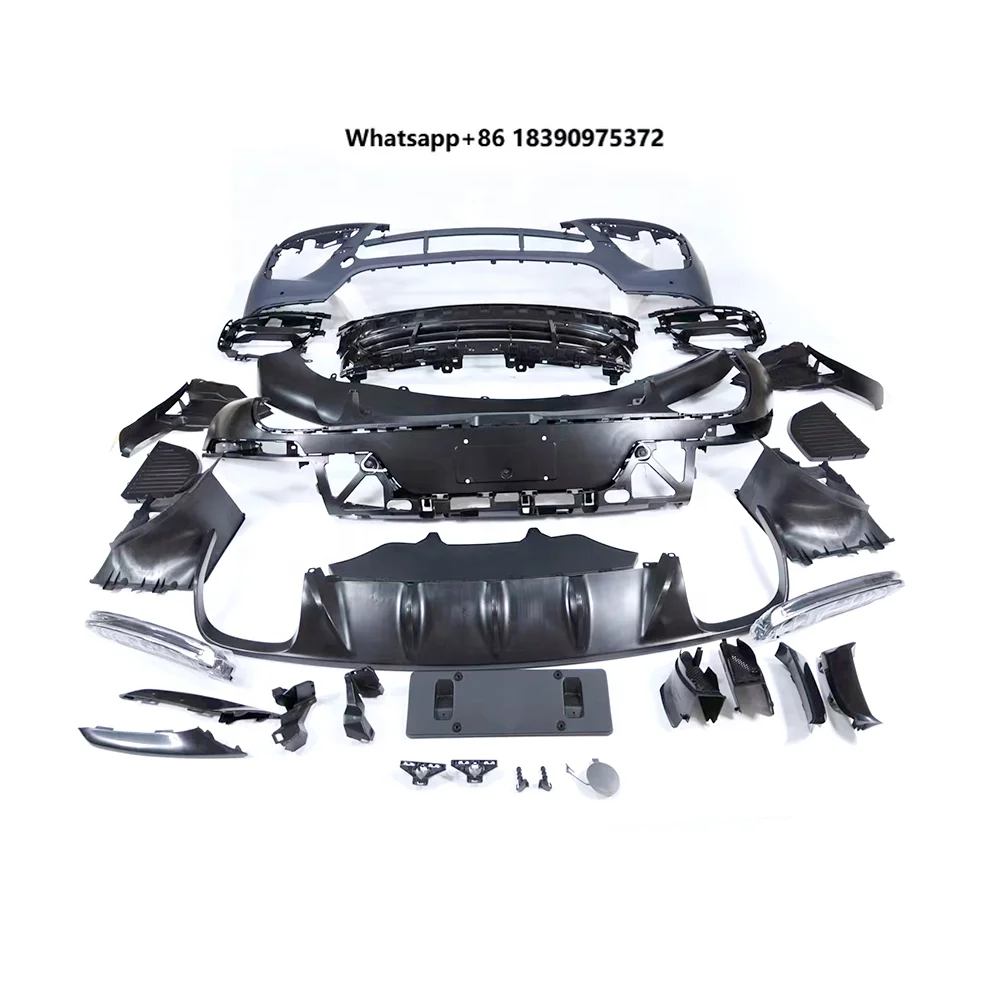 Sport Style Full Set Car Body Kit Replaceable Car Parts Bodykit Front & Rear Bumper Set Without Side-skirts for Porsche Macan