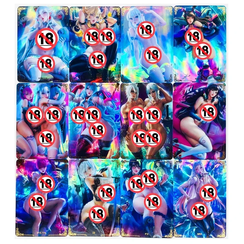 55pcs/set ACG Nude Touko Cynthia KDA Toys Hobbies Hobby Collectibles Game Collection Anime Cards