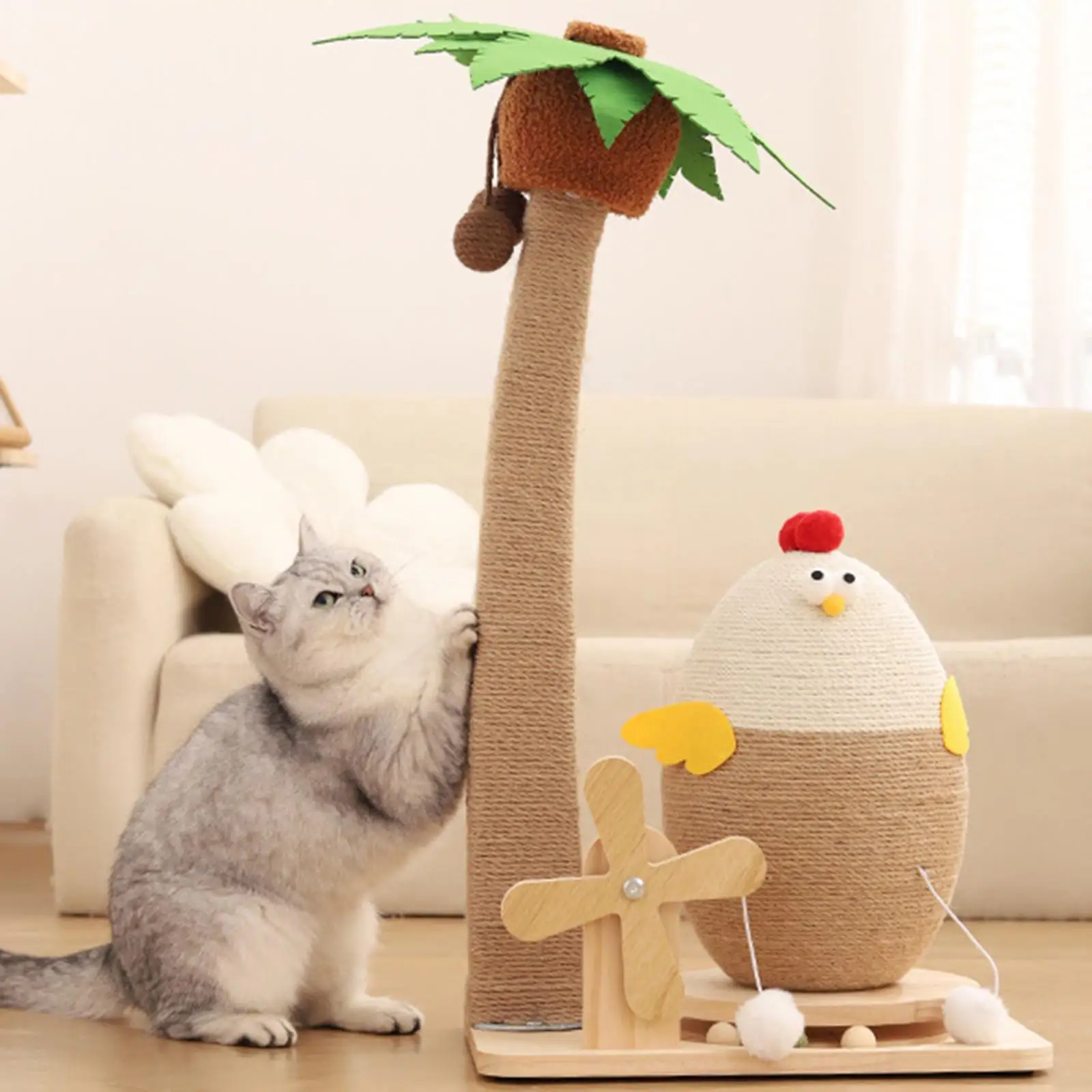 

Cat Scratch Post Funny Vertical Cat Scratcher for Kitty Kittens Cat