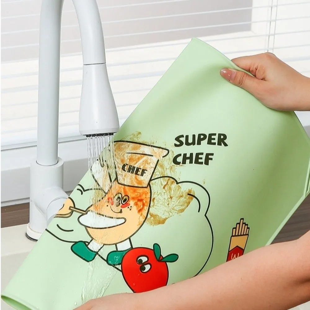 

Durable Cartoon Silicone Place Mat Waterproof Anti-Slip Insulation Pad Oil Proof Heat Resistance Table Mat Kitchen