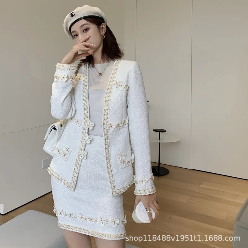 

Xiaoxiangfeng, coat women's tweed celebrity temperament women's clothing fashion versatile French retro top women's early spring