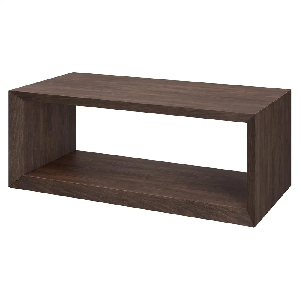 Henn&Hart Table basse rectangulaire marron aulne 48 pouces : solution de style multi-espace