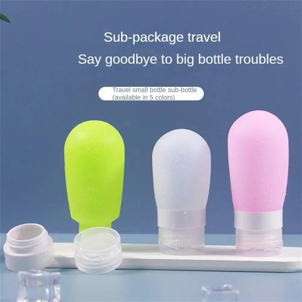 38ml/60ml/ 80ml pustego silikonowego butelka z pompką pakowanie na podróż do balsam szampon buteleczki na produkty przenośna butelka mydła