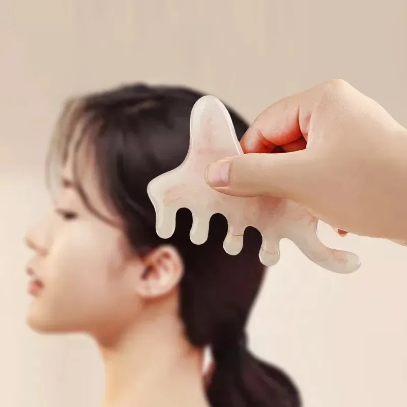 

Resin Four-in-one Scraper Comb Facial Whole Body Meridian Massage Artifact Beauty Health Massage Comb Pain Maintenance Artifact