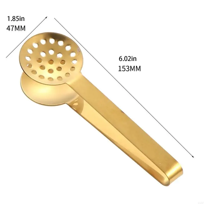 Premium Teabag Tongs Steel Squeezer Clip Brewing Kitchen Essential Tool Q5WC