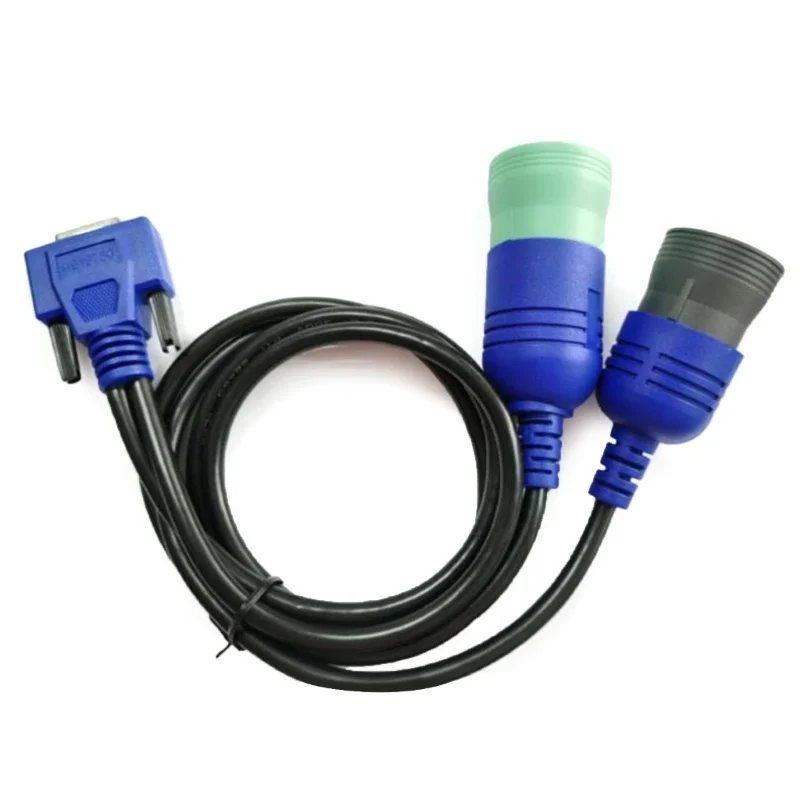 Multi-purpose 6-pin and 9-pin truck diagnostic cable adapter connectors, suitable for diesel engine analysis and maintenance.A5K