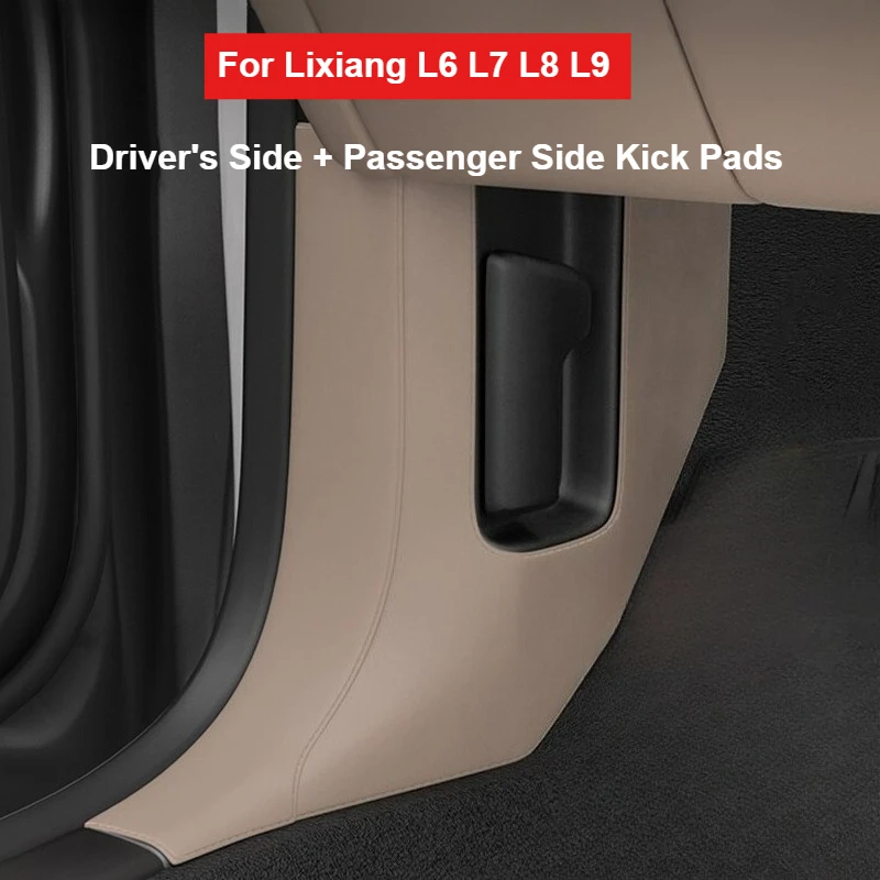 

For Li LiXiang L6 L7 L8 L9 Car Driver's Side and Passenger Side Anti Kick Pad Thickened Leather Protective Mat Interior Sticker