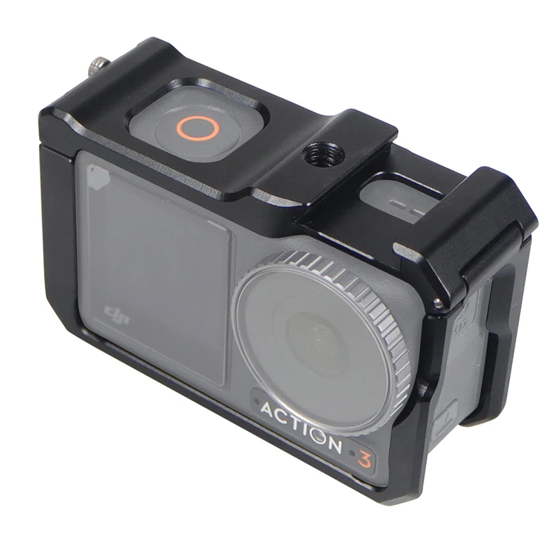 Vollformat-Kamerakäfig, Schutzgehäuse, Zubehör für DJI Osmo Action 4, für DJI Osmo Action 5 Pro, kalter Schuh für leichtes Stativ – Detail 11