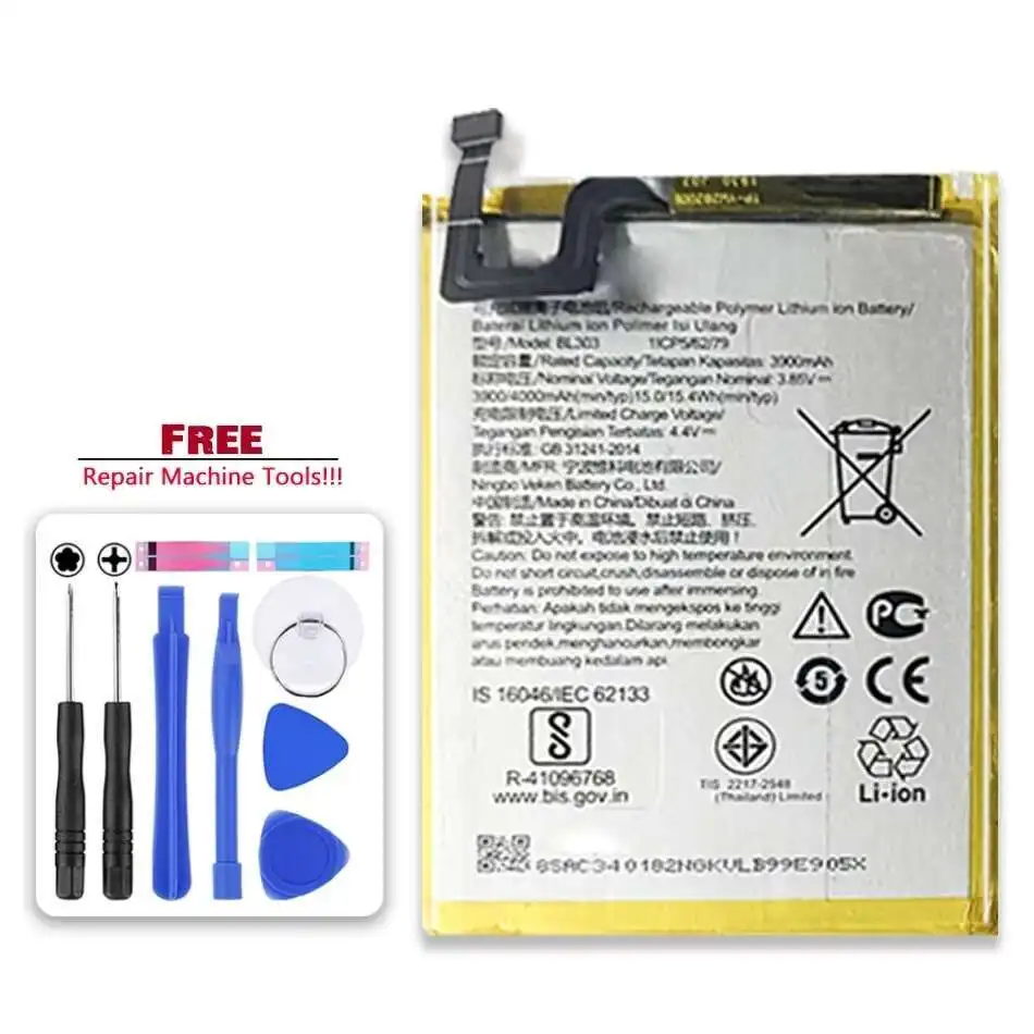 

Reliable Power 4000mAh Mobile Phone Battery Safe For Lenovo BL303