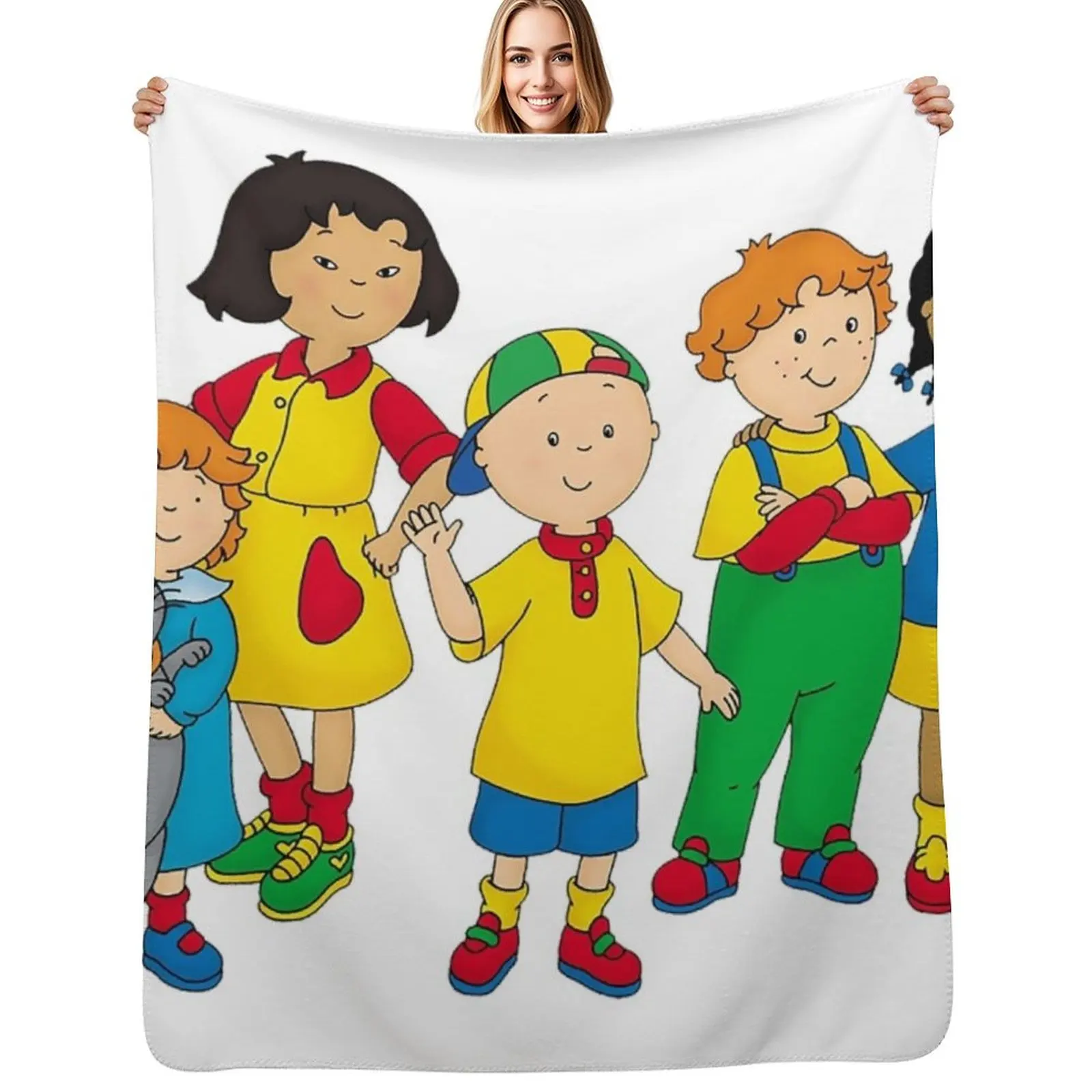 Cobertor Caillou, Caillou e o Cão, macio e confortável, para uso doméstico durante todo o ano