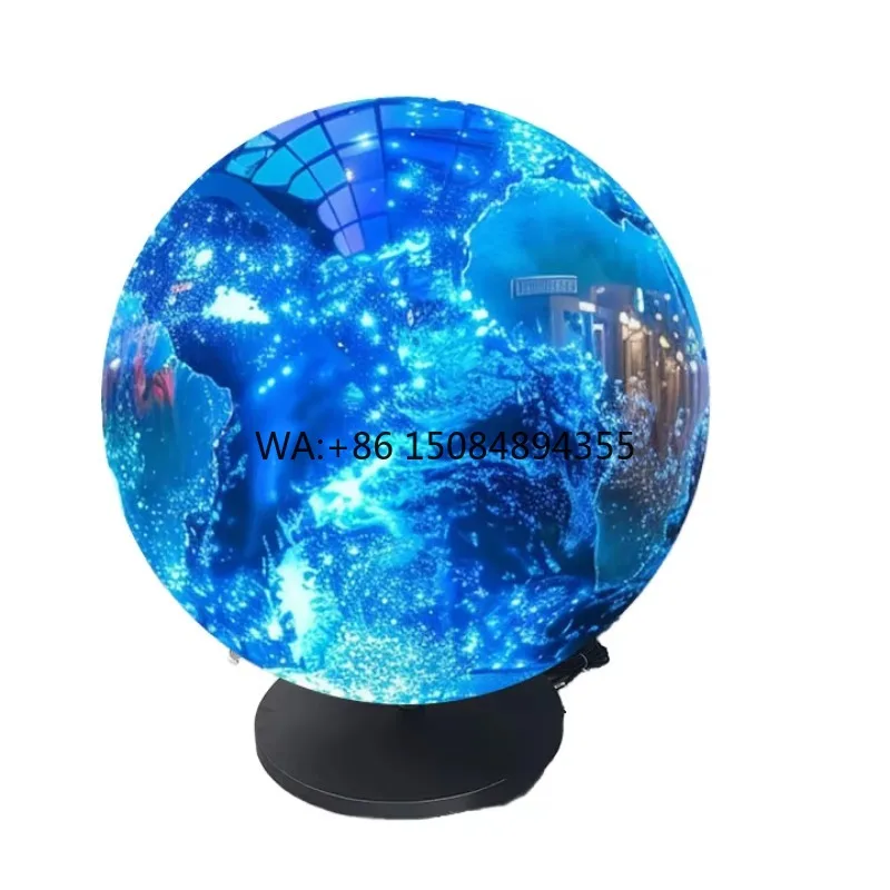Custom Globe Sphere Screen LED Ball Screen Irregular Shaped Spherical LED Display Suitable for Hoisting in Science Museums