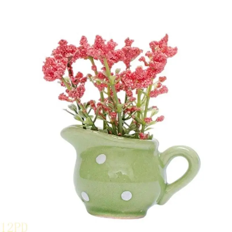 12PD Ceramic Refrigerator Vase Decoration Flexible Placement Kitchen Office Craft Experience