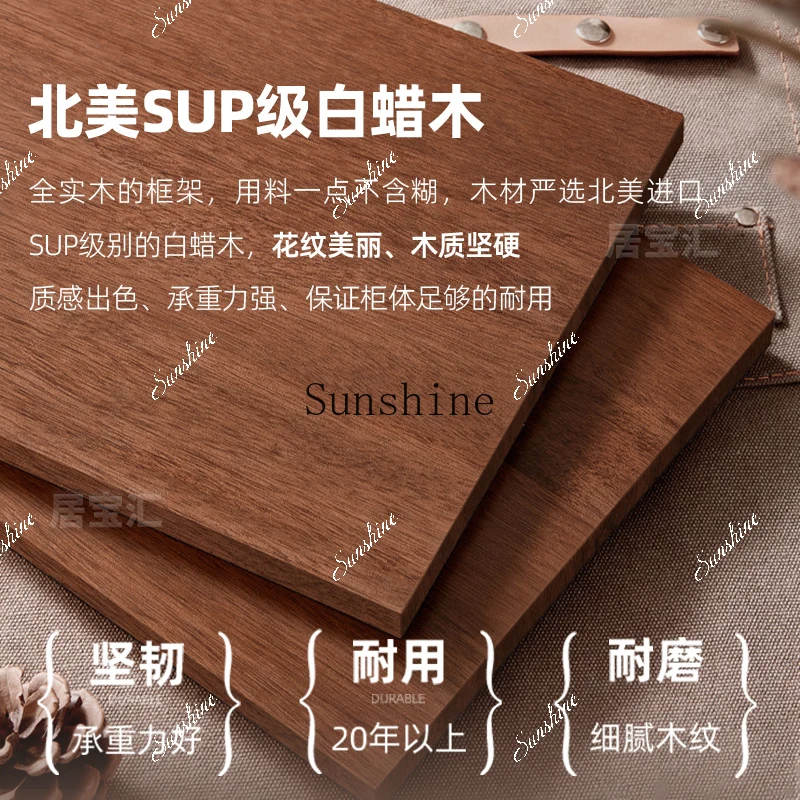 خشب متين على الطراز القديم مقابل أرضية الحائط، مدخل منزلي بسيط، خزانة جانبية لأريكة غرفة المعيشة FT #5