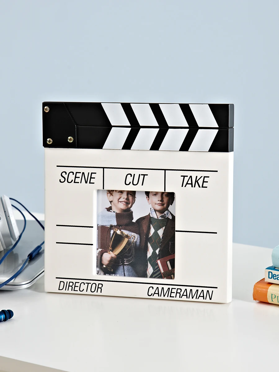 Frame for Pictures Kids Photography Accessories Clapperboard Lrregular Home Decor Desk Decoration Modem Cadre Photo for Wood