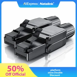 Natalink Cat8 Cat7 Cat6a Connectors RJ45 Tool Free Industrial Ethernet Easy Jack Shielded RJ45 Modular Termination Plug - 1PCS
