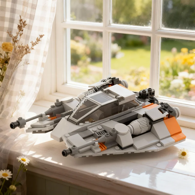 

266 деталей MOC T Снежный транспорт (Снепроудер) — конструктор, модель для сборки, развивающая игрушка, идея для рождественского подарка