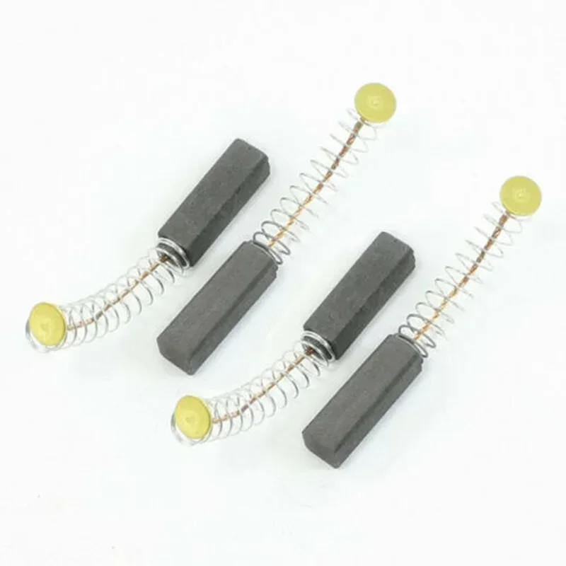 10pcs Power Tool Motor Coal Brushes  Feathered 6x6x20mm Motor Brush Drill Electric Grinder Replacement Carbon Brush