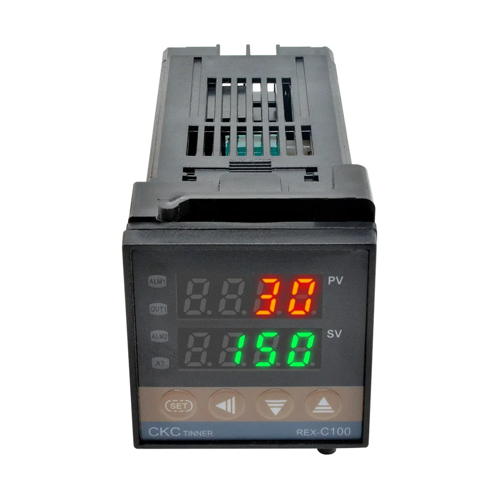 REX-C100 Digitaler intelligenter PID-Temperaturregler Universal/K Typ REX C100 Thermostat SSR-Relaisausgang – Detail 6