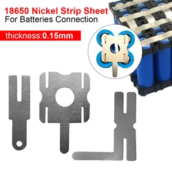 20Pcs Nickel Strip Sheet For 18650 Lithium Battery Pack Spot Welding Connector Tape 0.15mm High Quality Nickel Plated Steel Belt