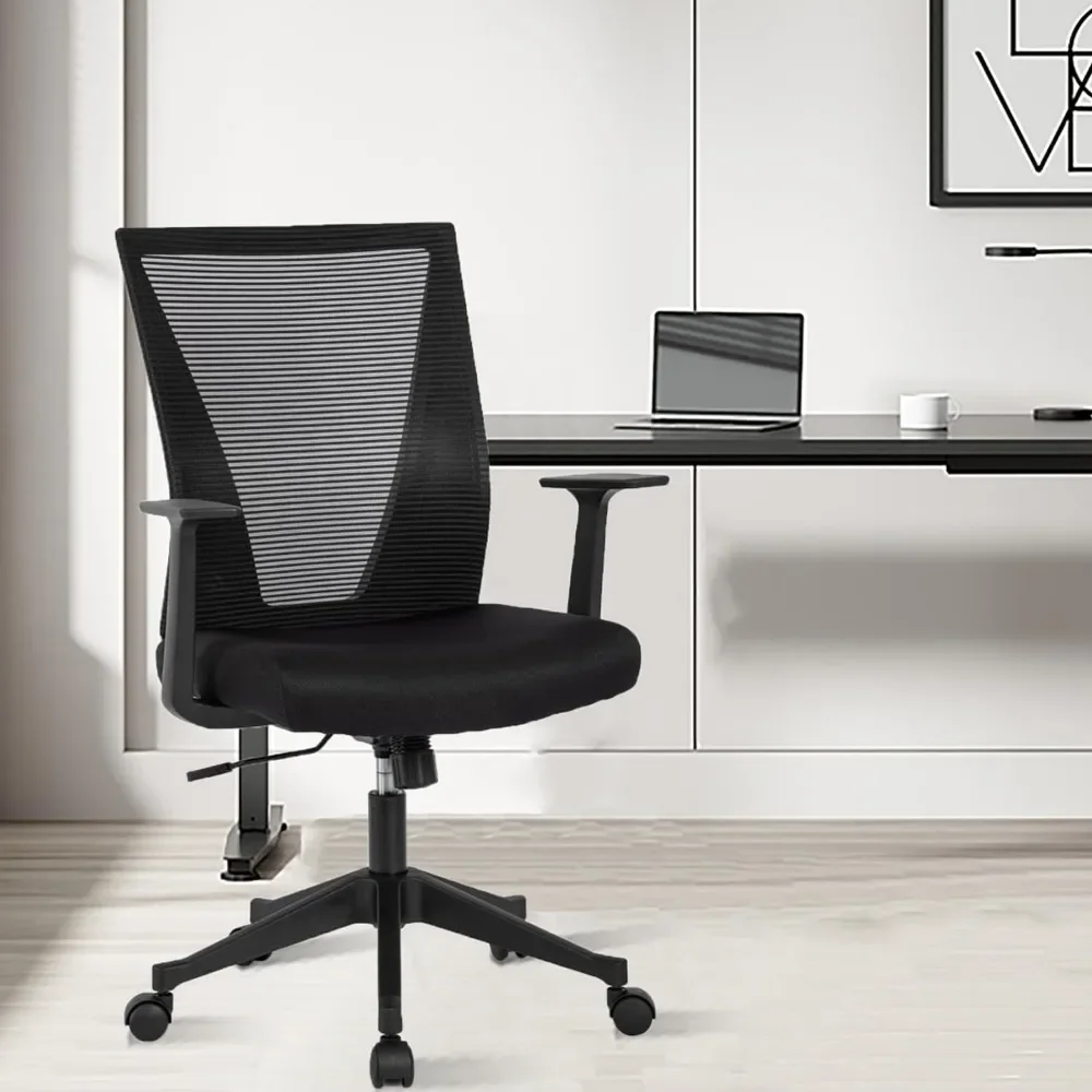 

Administrative office chair, high back shoulder strap armrest, 360 degree rotating roller, home computer desk and chair