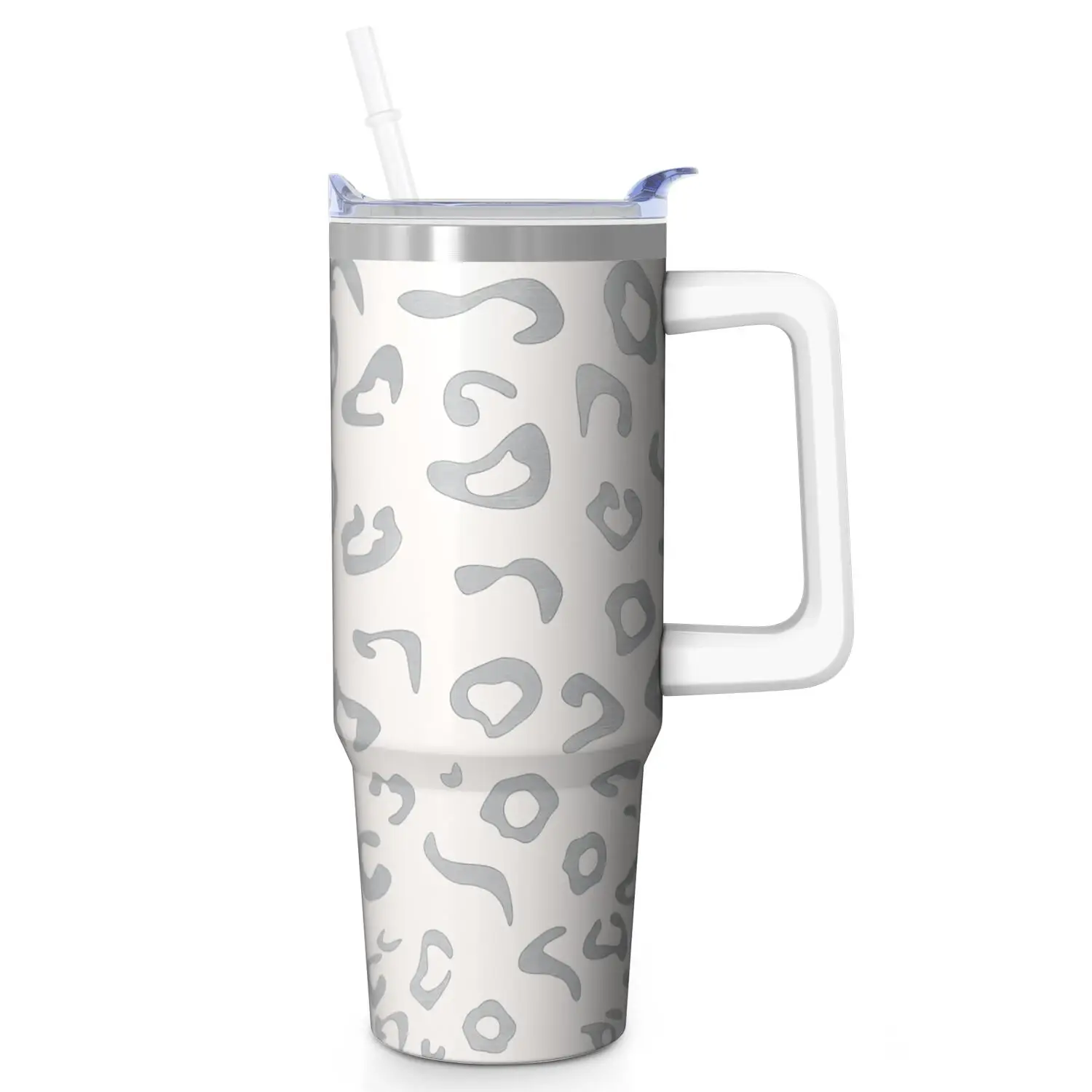 1pc The Second Generation 40Oz Ice Cup, a Beverage Cooler Perfect for Christmas Gifts, Birthdays, Or for Your Boss, Colleagues, And Managers. It'S Also a Great Thanksgiving Present. This Stainless Steel Water Cup Features a Handle And Straw