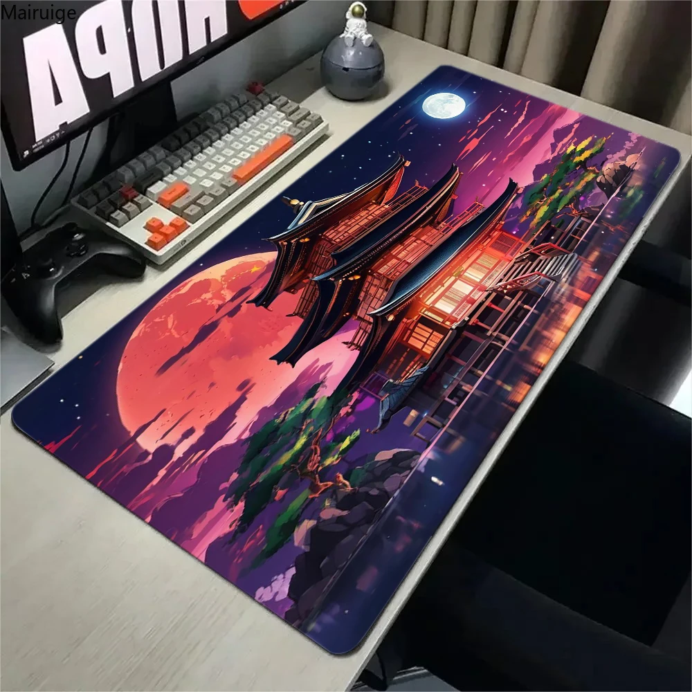 landscape mountain sunset cartoon HD Print Rubber Mouse Pad Extended Mousepad Pc Computer Anti-wrinkle Non-slip Carpet Desk Mat