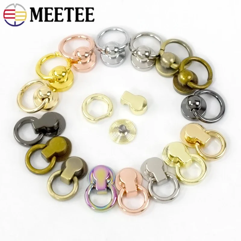 5/10/20Pcs Metal Buckles For Bag Phone Shell Screws Rivets Clasp Handbag Chain Side Clip Hook Repair Kit DIY Sewing Accessories