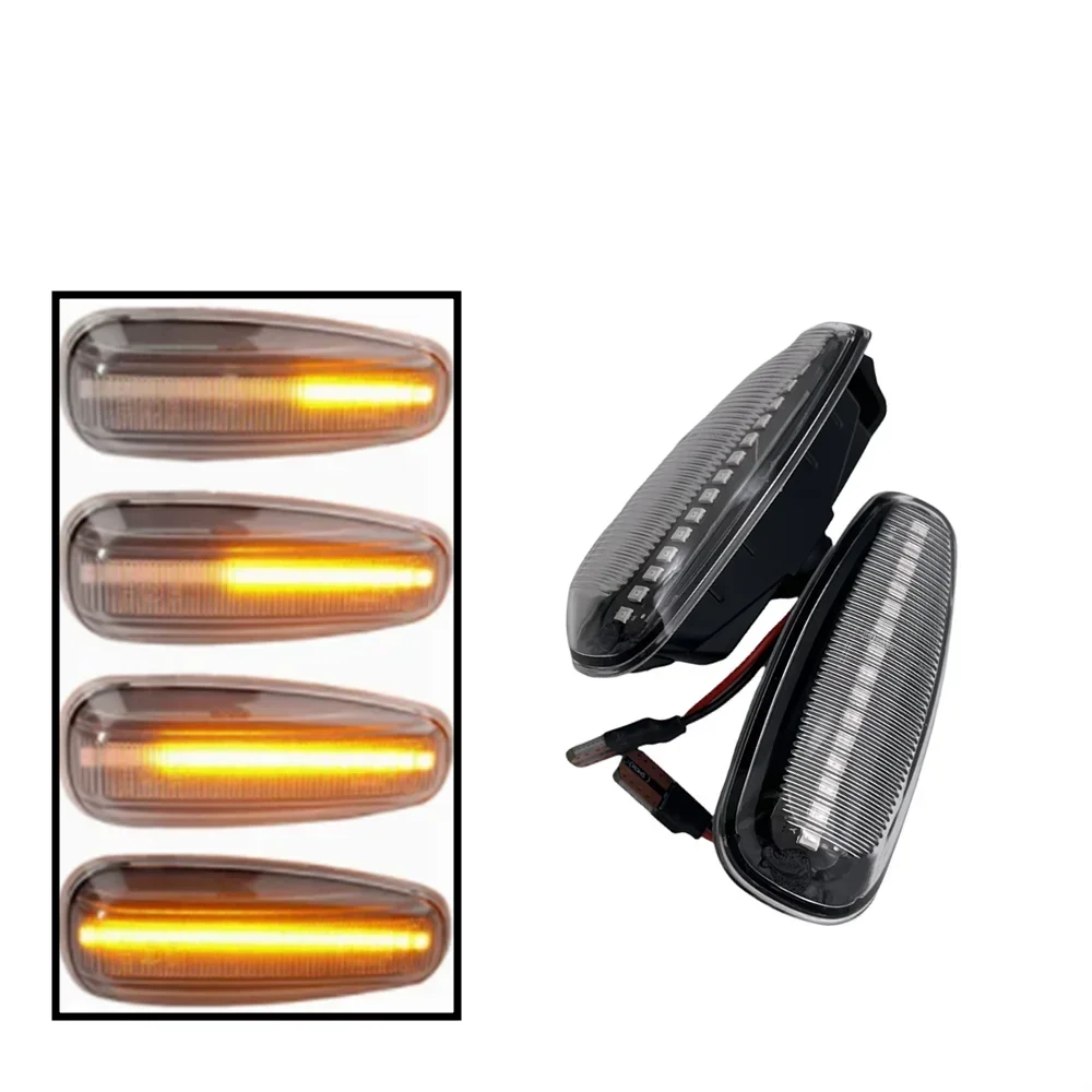 2X Dynamic LED Turn Signal Lamp LED Side Marker Light For Kia Pro Ceed Estate Rio 3 Hatchback Saloon Hyundai i30 Azera Elantra