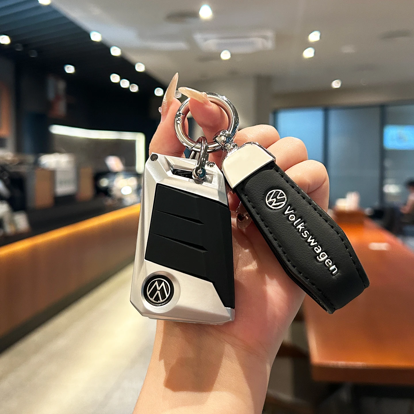 

for VW Volkswagen Magotan Passat B8 Skoda Superb Kodiaq A7 Remote Car Key Case Cover Holder Keychain Accessories