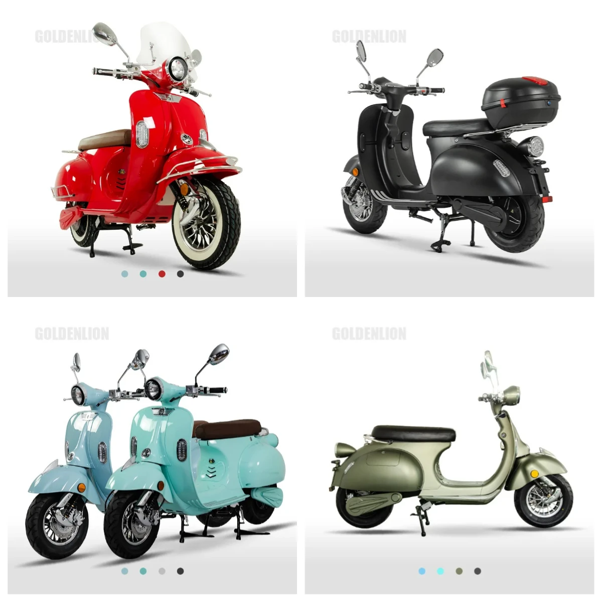 

STLF EEC COC Goldenlion EV2000 Комплект электрических скутеров Винтажный мотоцикл 2000 Вт Двухколесный скутер 45 км/ч