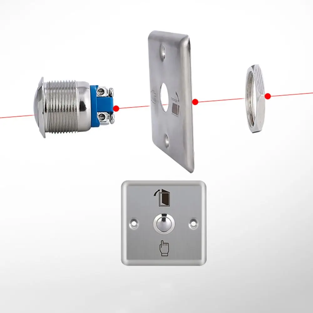 Stainless Steel Door Opener Home Protection Access Control Switch Door Exit Switch Release Switch Electronic Door Lock