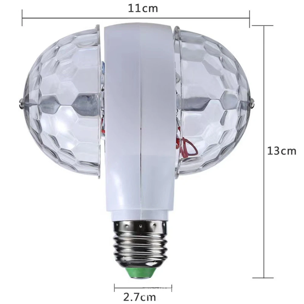 Mini bola de luz de discoteca giratoria RGB, barra de luz de escenario, KTV, bola mágica, DJ, fiesta, boda, proyección, luz de Festival, E27